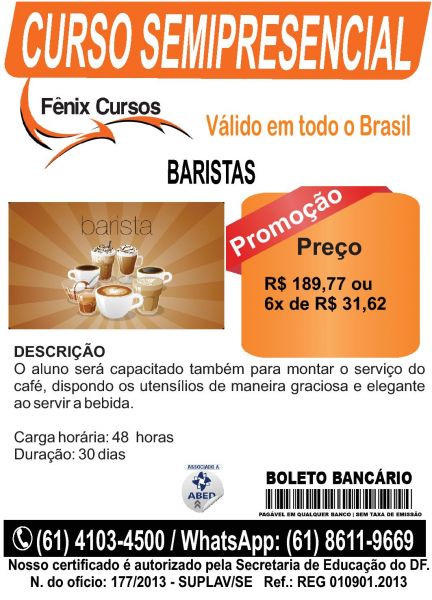 CURSO DE BARISTA