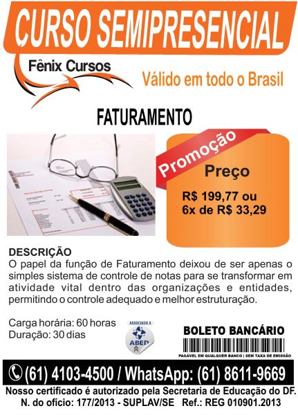 CURSO DE FATURAMENTO