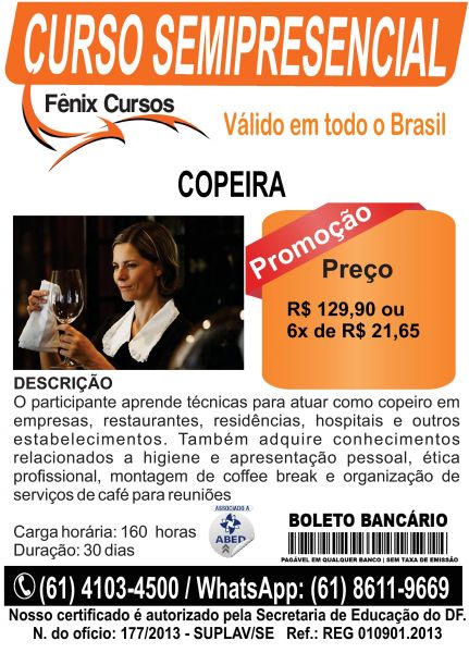 CURSO DE COPEIRA